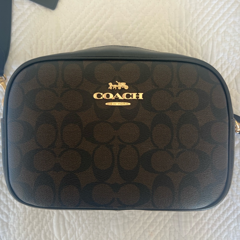 Coach Monogram Crossbody + Dust Bag